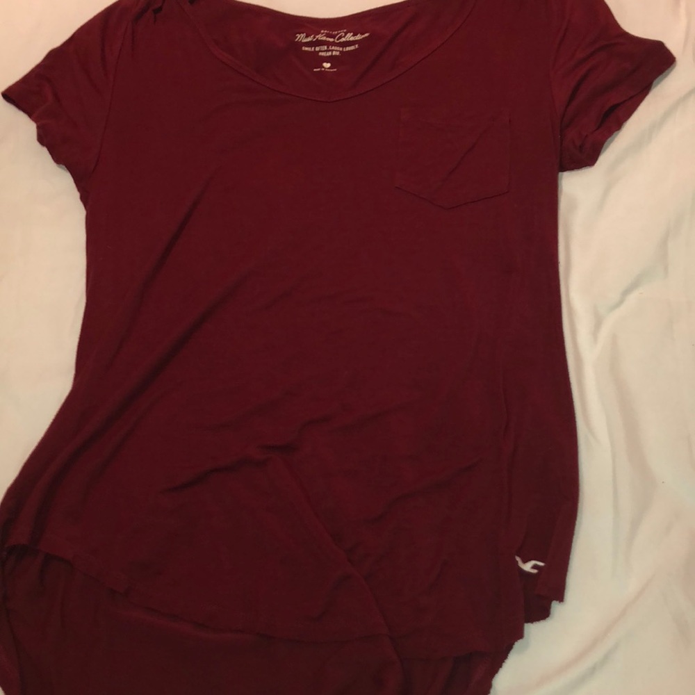 Maroon hollister T-shirt , Size small